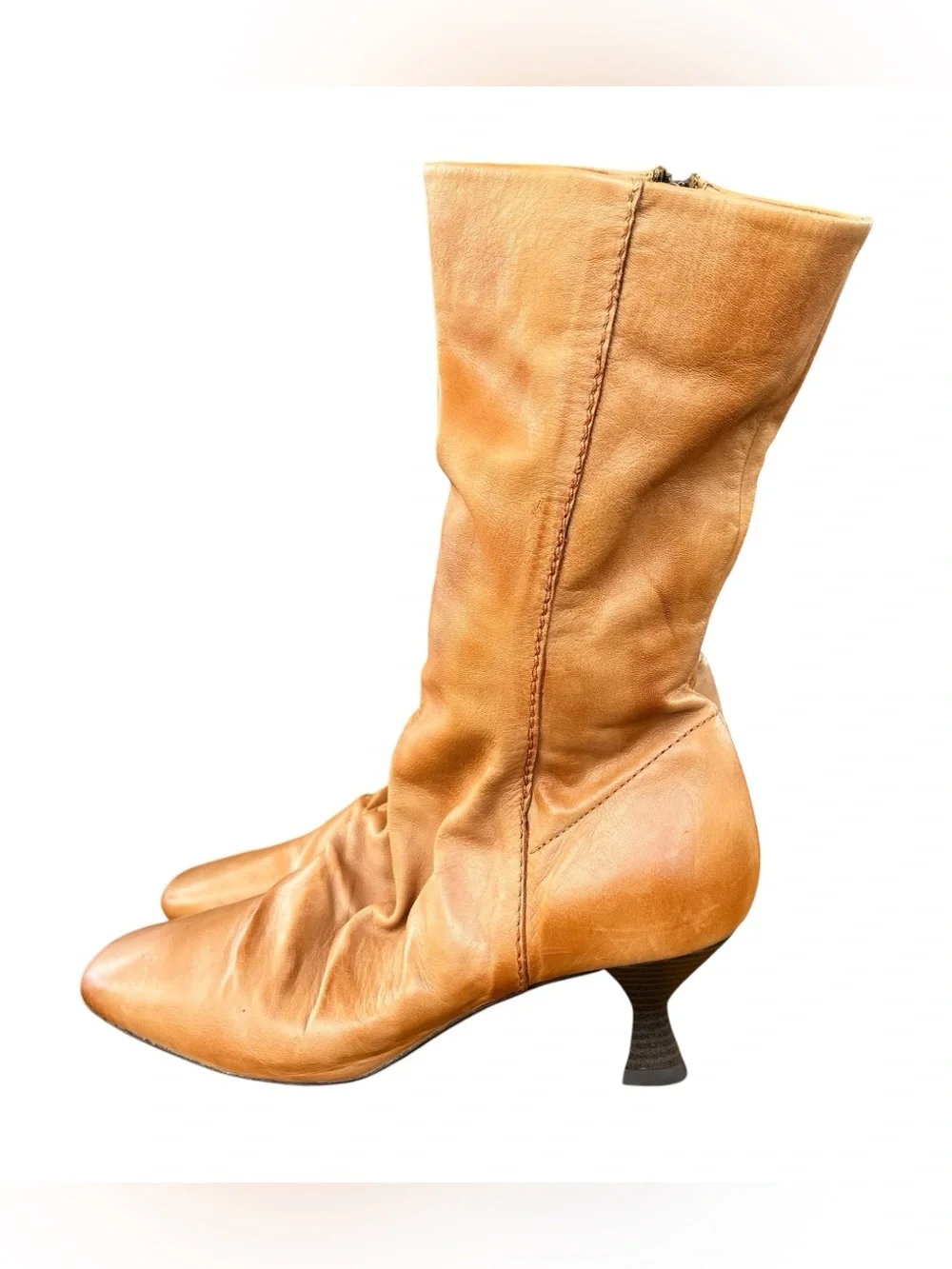 Free People Mercella Square Toe Slouchy Boots Size 39 US 8.5